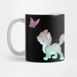 Cat and butterfly Mug